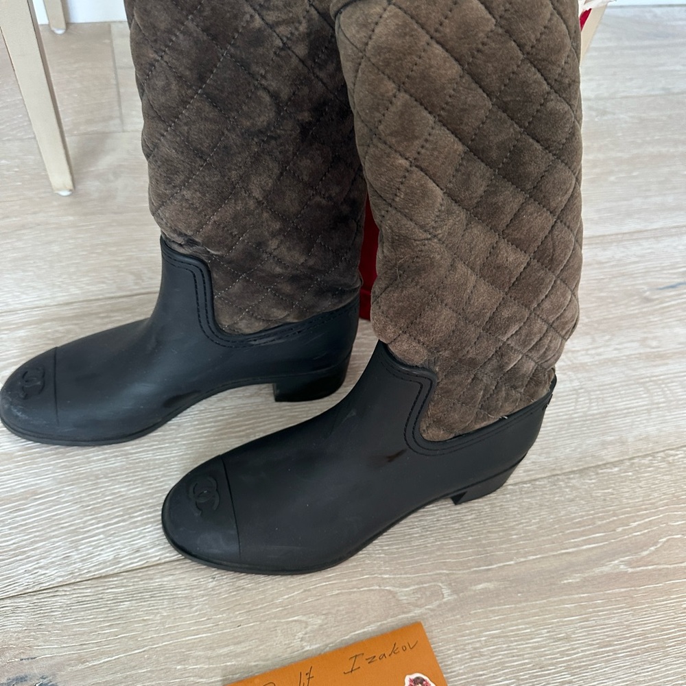 Chanel Rain boots